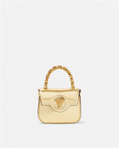 1003016 versace|Versace La Medusa Mini Bag 'Navy Blue/Gold' .